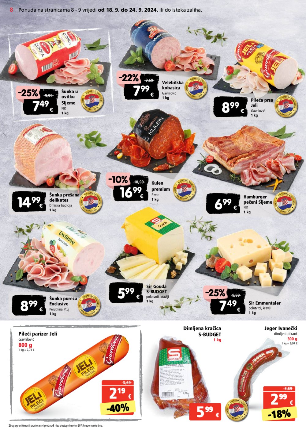 SPAR katalog Akcija 18.09.-24.09.2024.