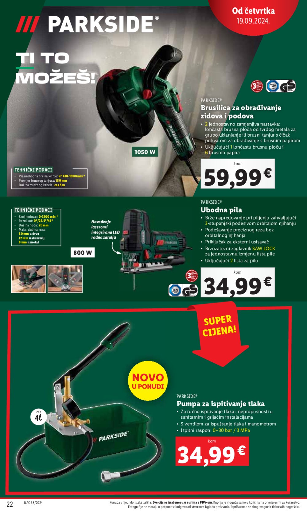 LIdl super ponuda od Četvrtka 19.09.-22.09.2024.