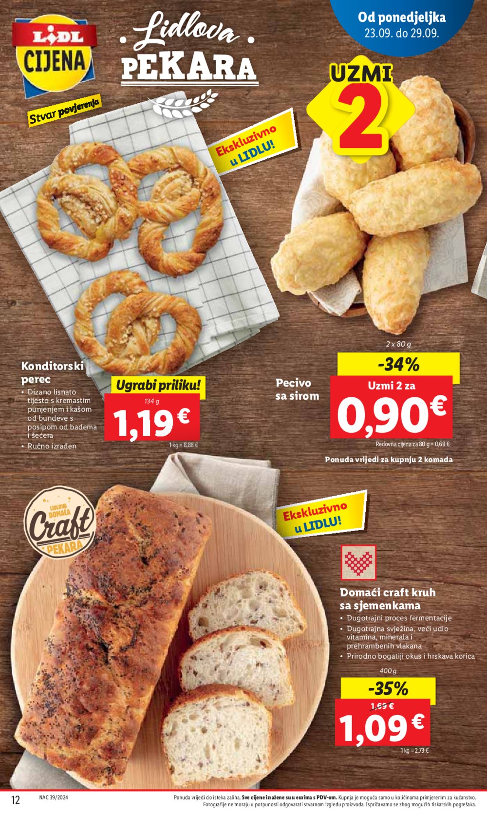 Lidl super ponuda od Ponedjeljka 23.09.-29.09.2024.