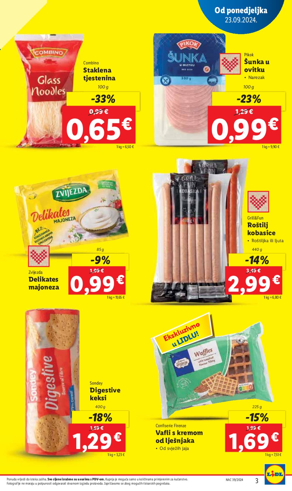 Lidl super ponuda od Ponedjeljka 23.09.-29.09.2024.