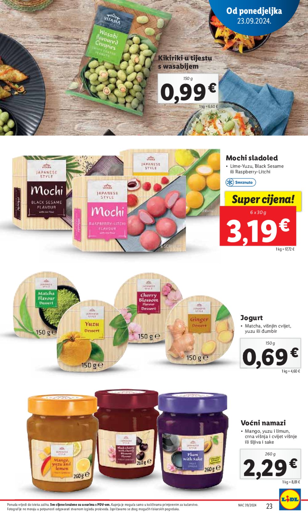 Lidl super ponuda od Ponedjeljka 23.09.-29.09.2024.