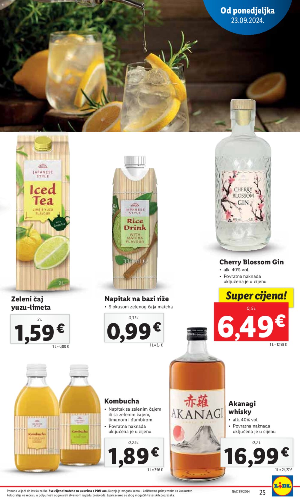 Lidl super ponuda od Ponedjeljka 23.09.-29.09.2024.