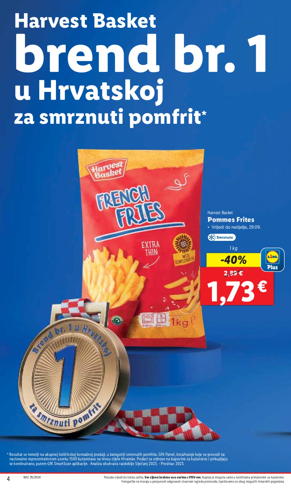 Lidl super ponuda od Ponedjeljka 23.09.-29.09.2024.