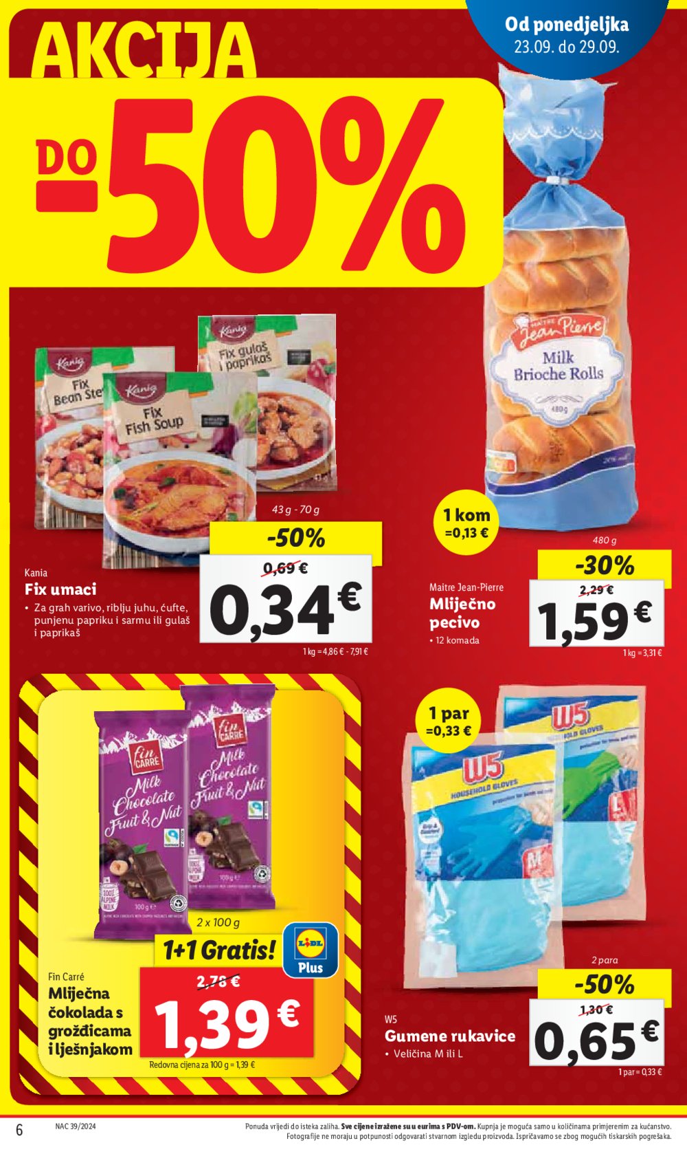 Lidl super ponuda od Ponedjeljka 23.09.-29.09.2024.