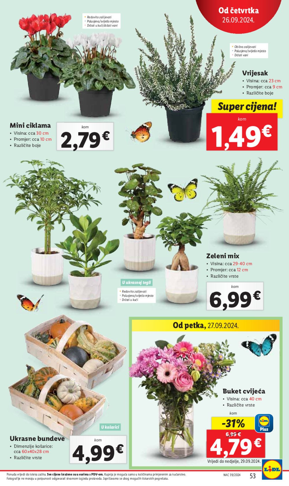 Lidl super ponuda od Ponedjeljka 23.09.-29.09.2024.