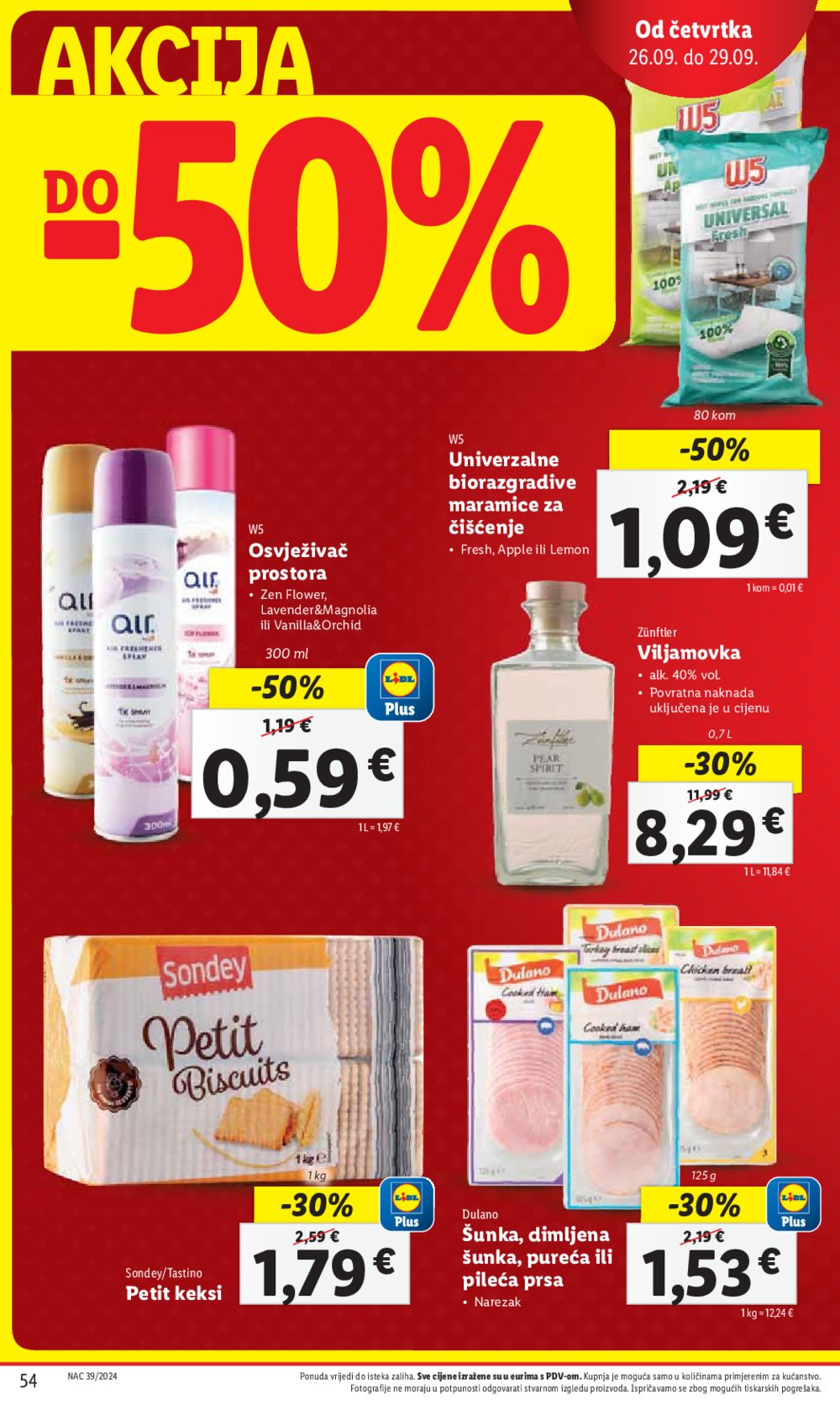 Lidl super ponuda od Ponedjeljka 23.09.-29.09.2024.