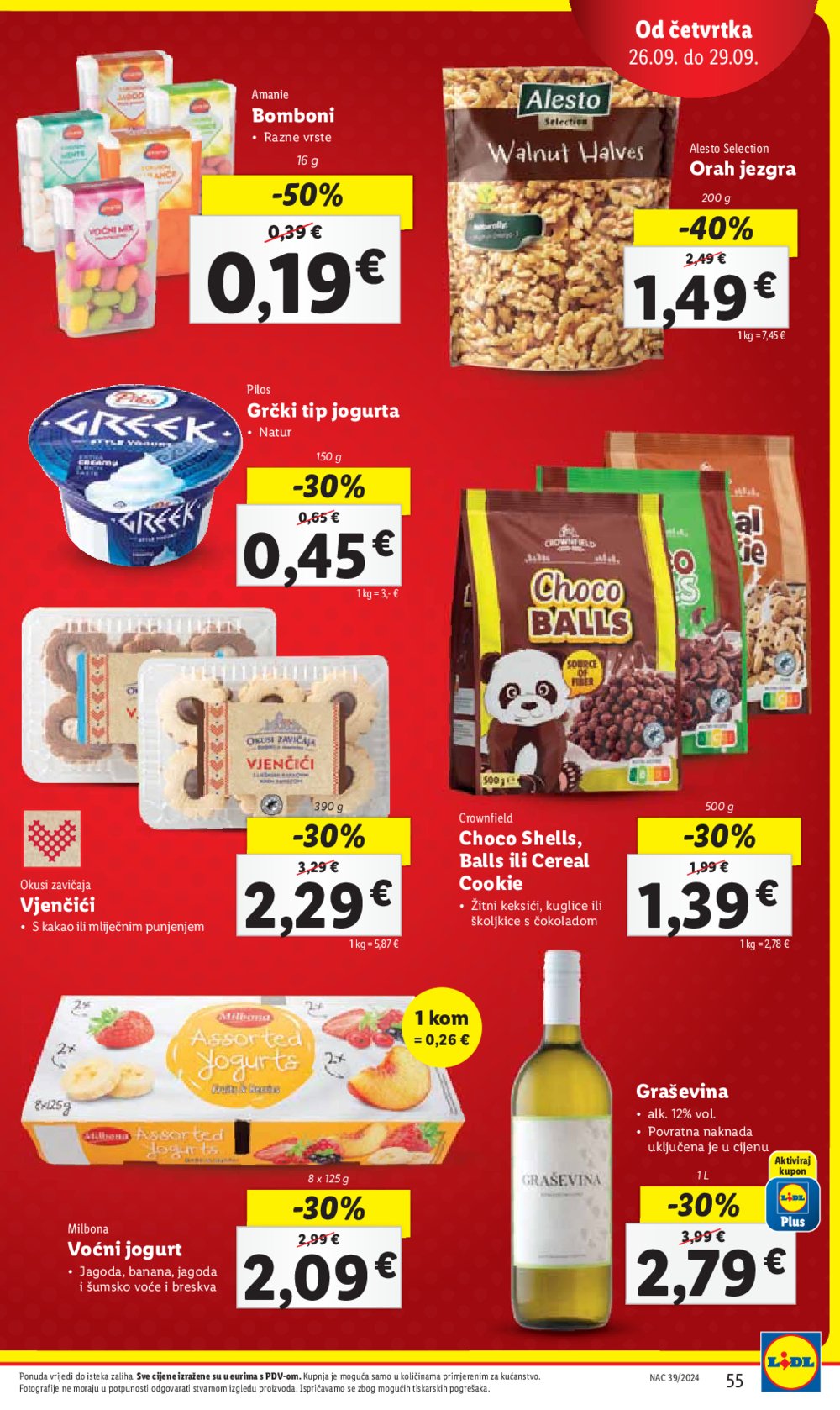 Lidl super ponuda od Ponedjeljka 23.09.-29.09.2024.