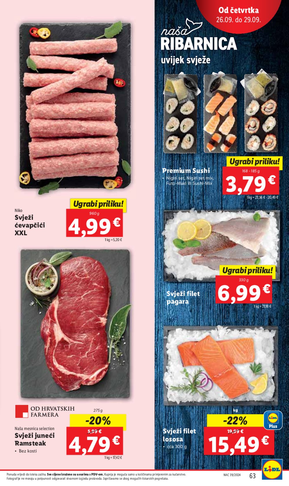 Lidl super ponuda od Ponedjeljka 23.09.-29.09.2024.