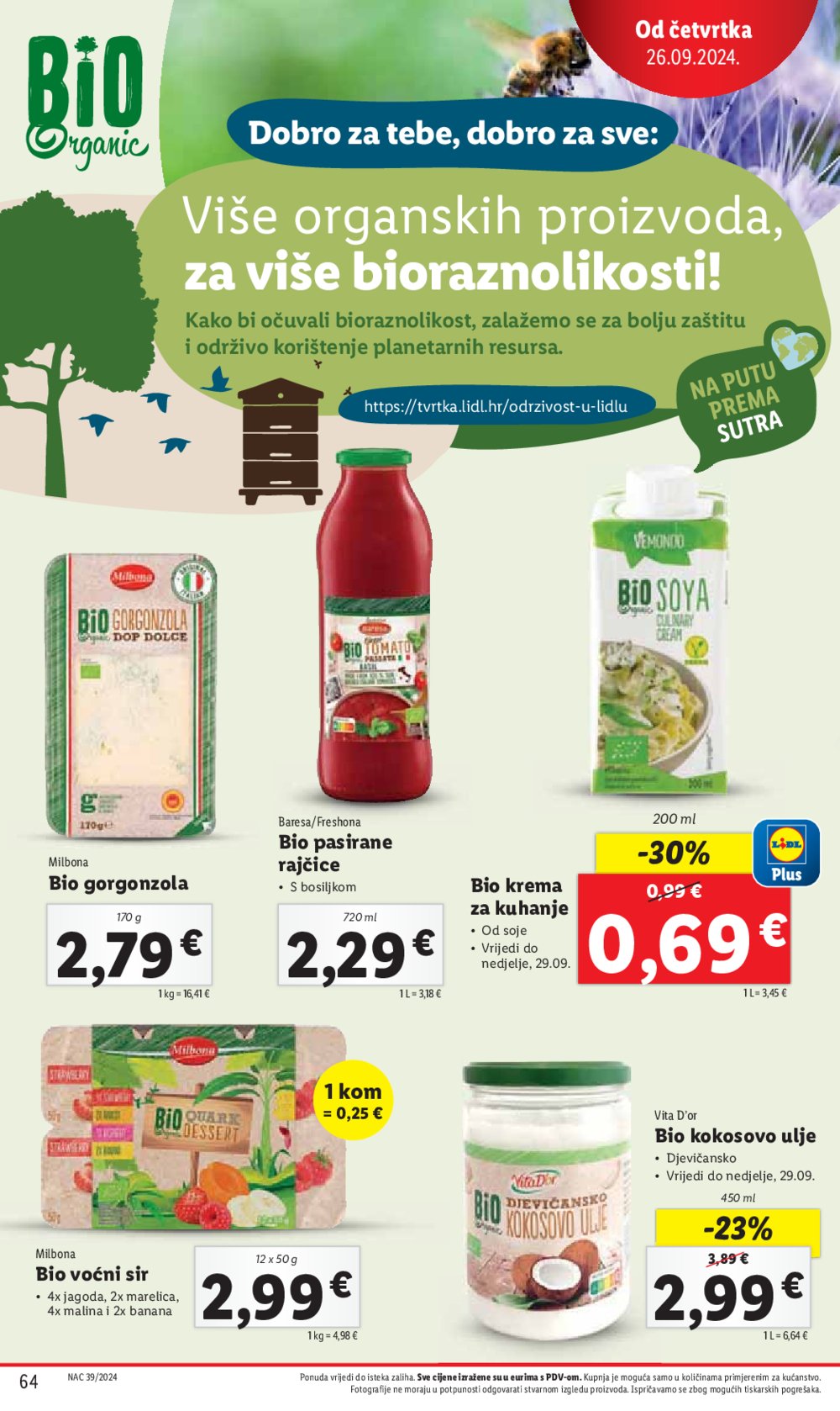 Lidl super ponuda od Ponedjeljka 23.09.-29.09.2024.