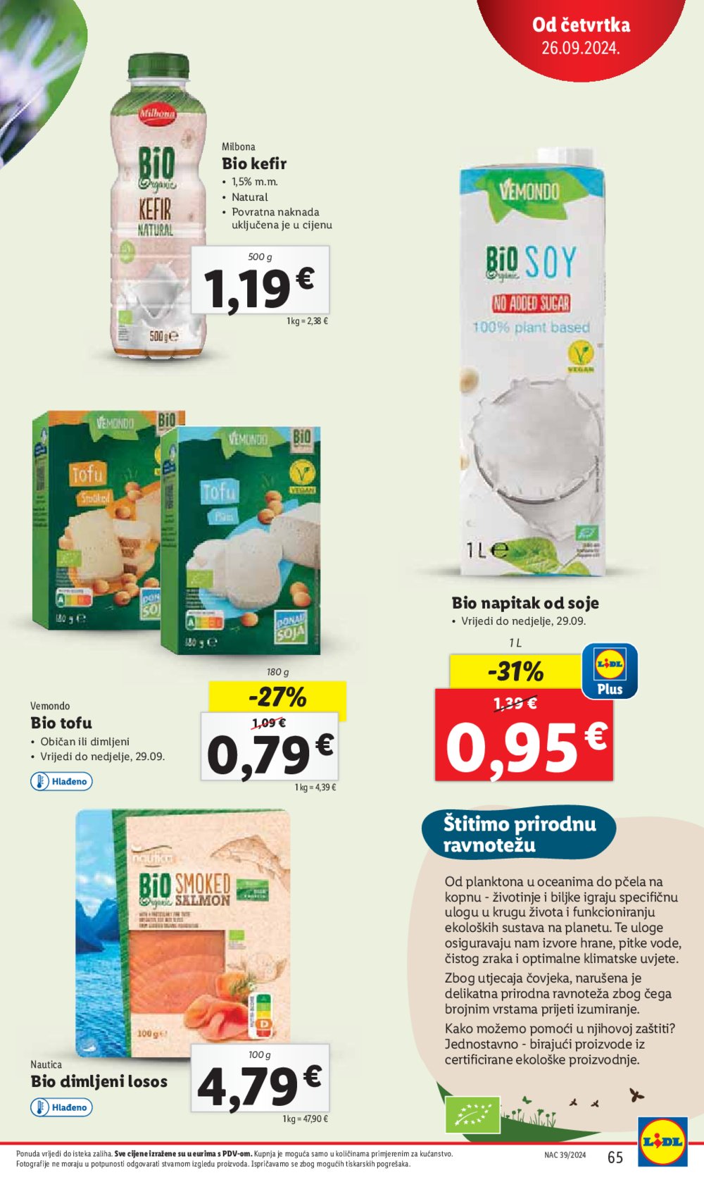 Lidl super ponuda od Ponedjeljka 23.09.-29.09.2024.