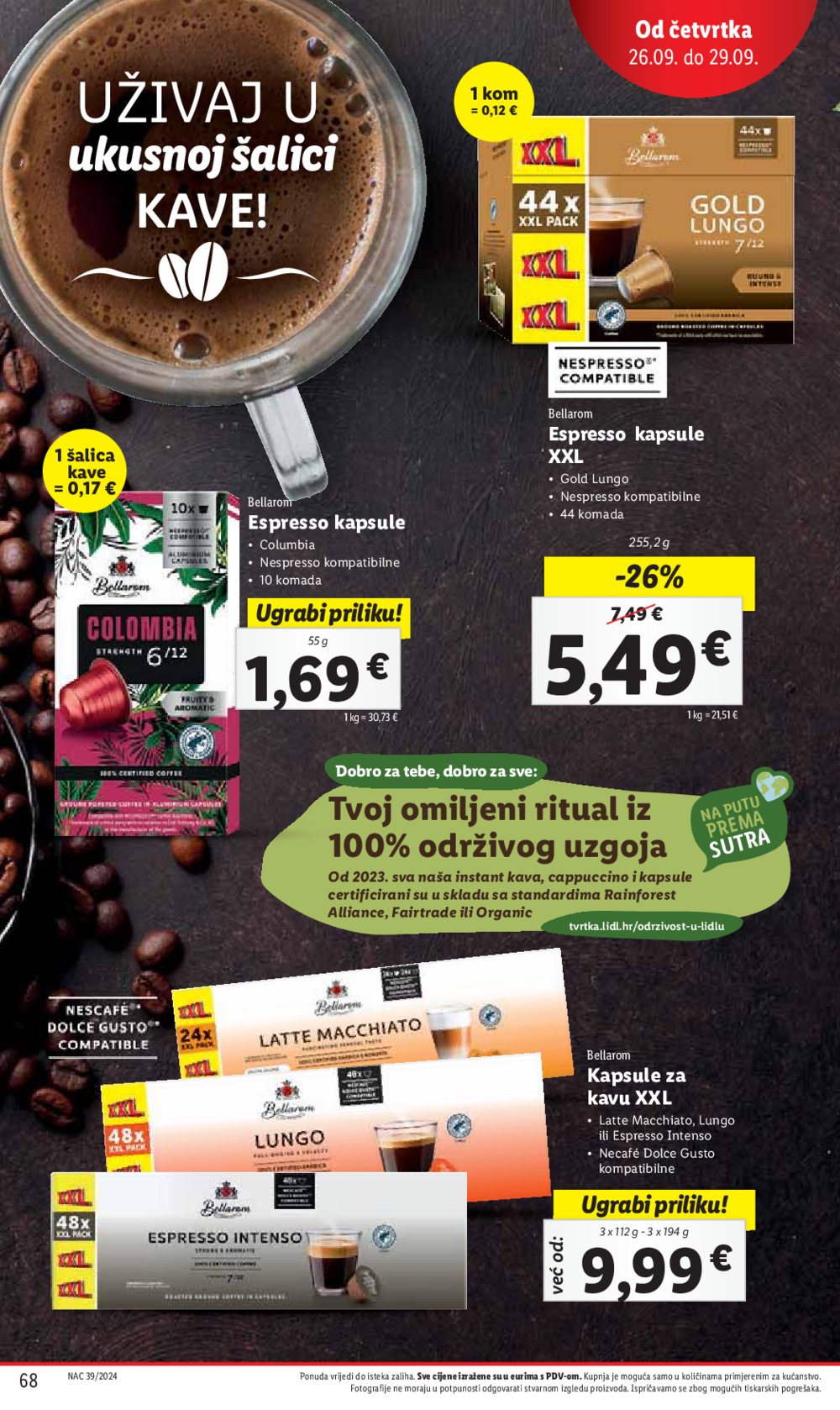 Lidl super ponuda od Ponedjeljka 23.09.-29.09.2024.