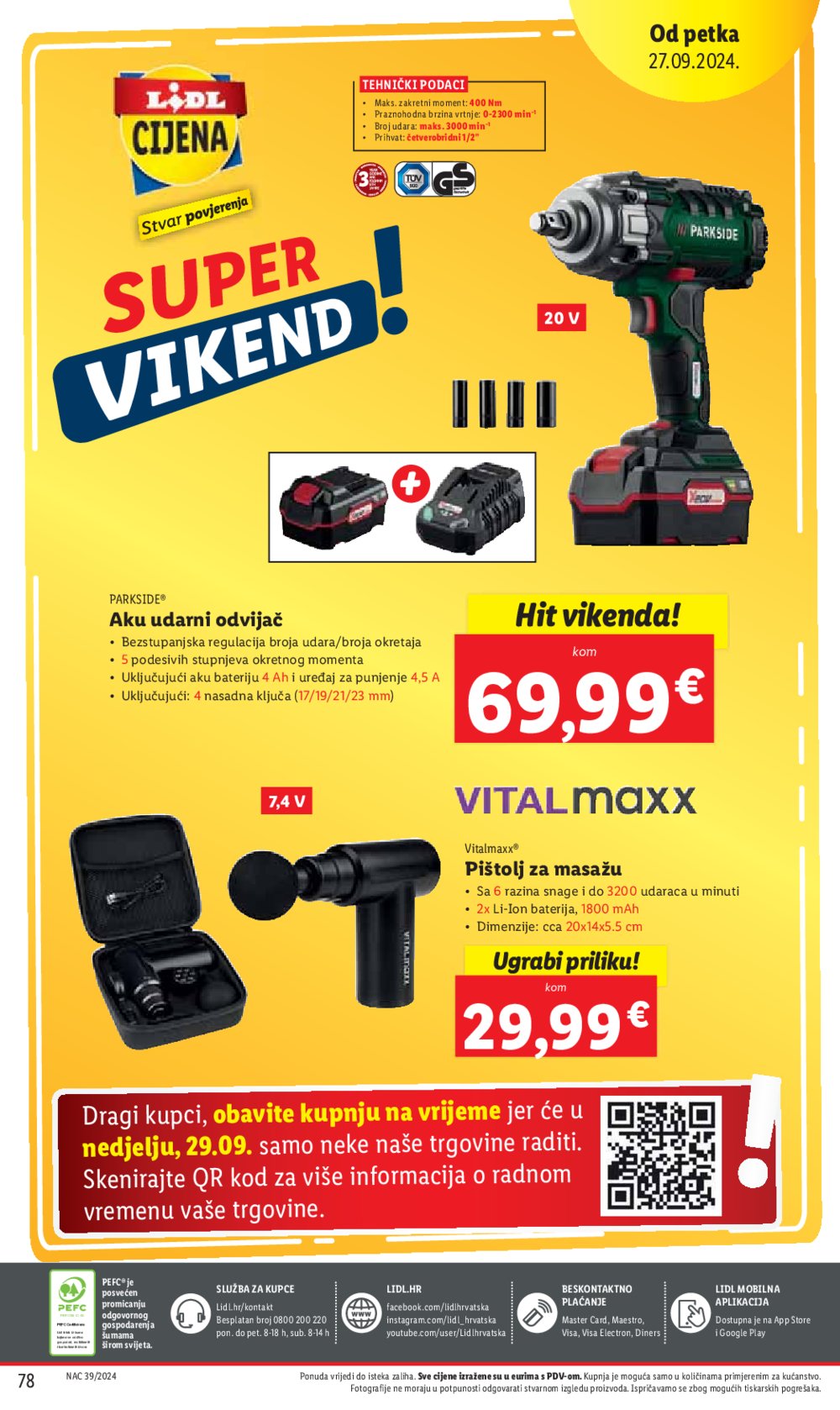 Lidl super ponuda od Ponedjeljka 23.09.-29.09.2024.