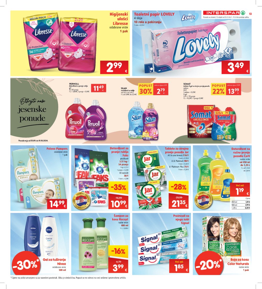 INTERSPAR katalog Akcija 25.09.-01.10.2024.