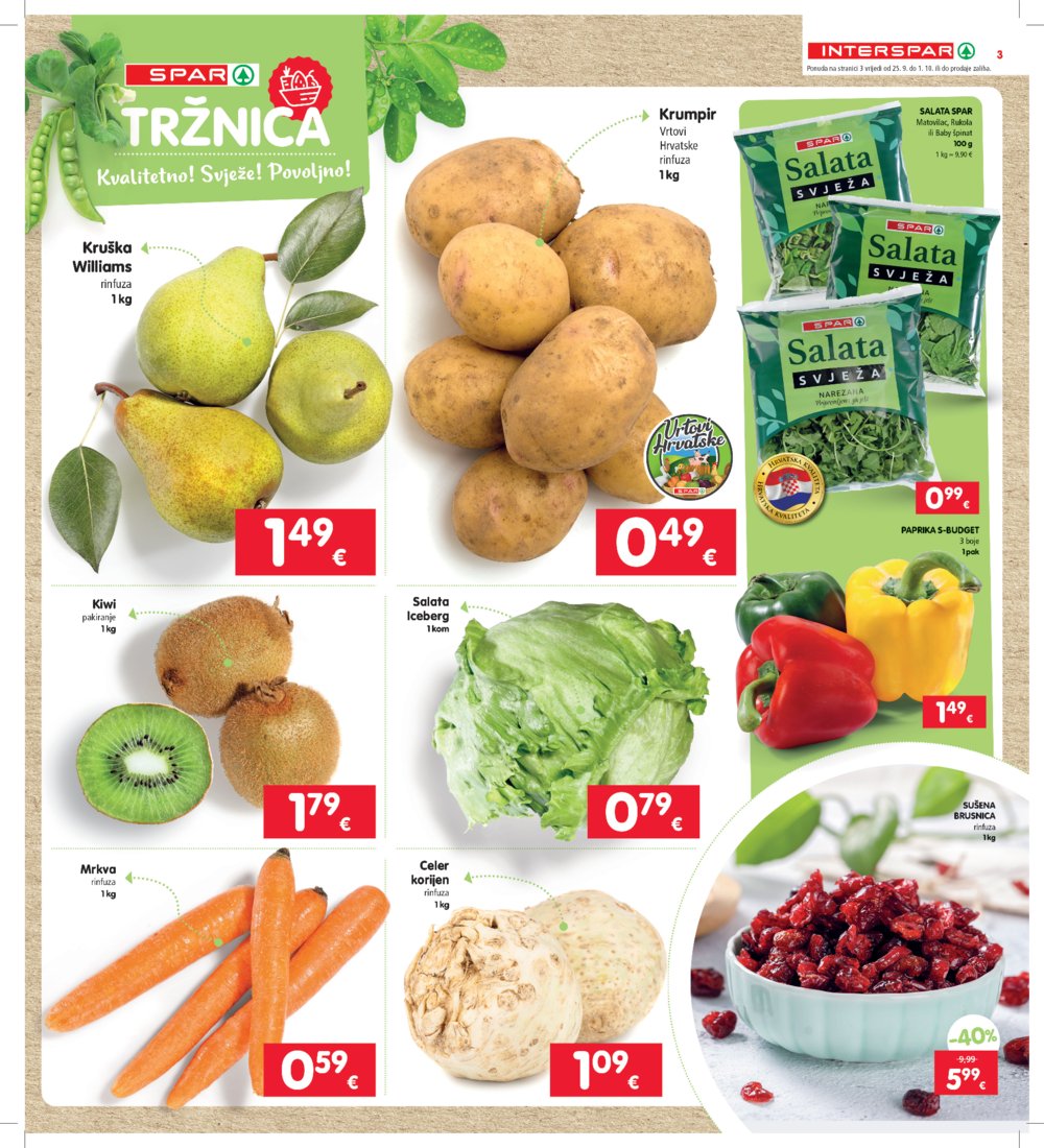 INTERSPAR katalog Akcija 25.09.-01.10.2024.