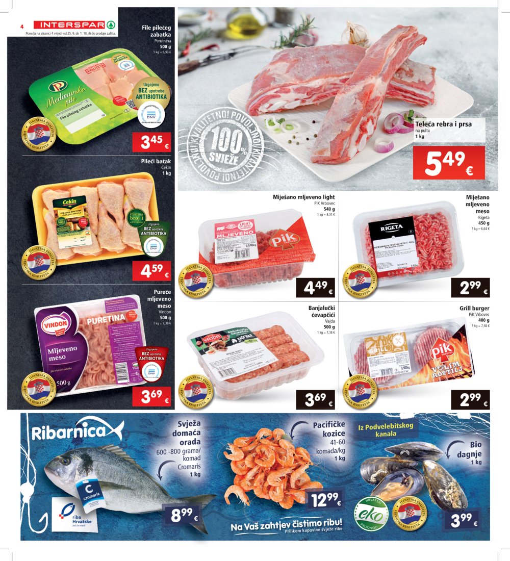 INTERSPAR katalog Akcija 25.09.-01.10.2024.