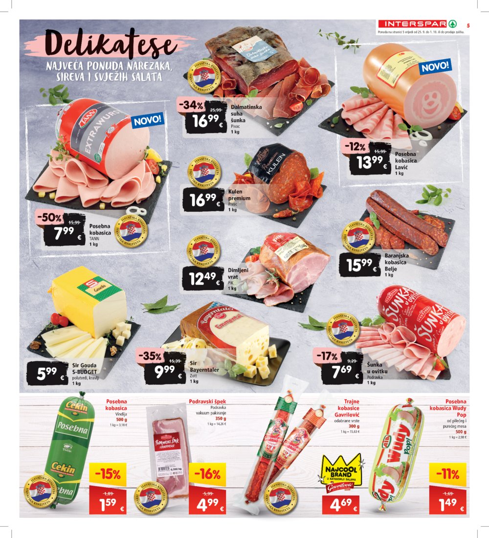 INTERSPAR katalog Akcija 25.09.-01.10.2024.