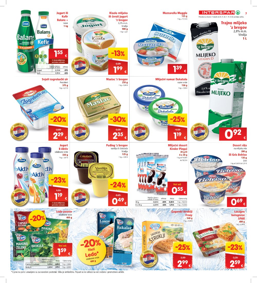 INTERSPAR katalog Akcija 25.09.-01.10.2024.