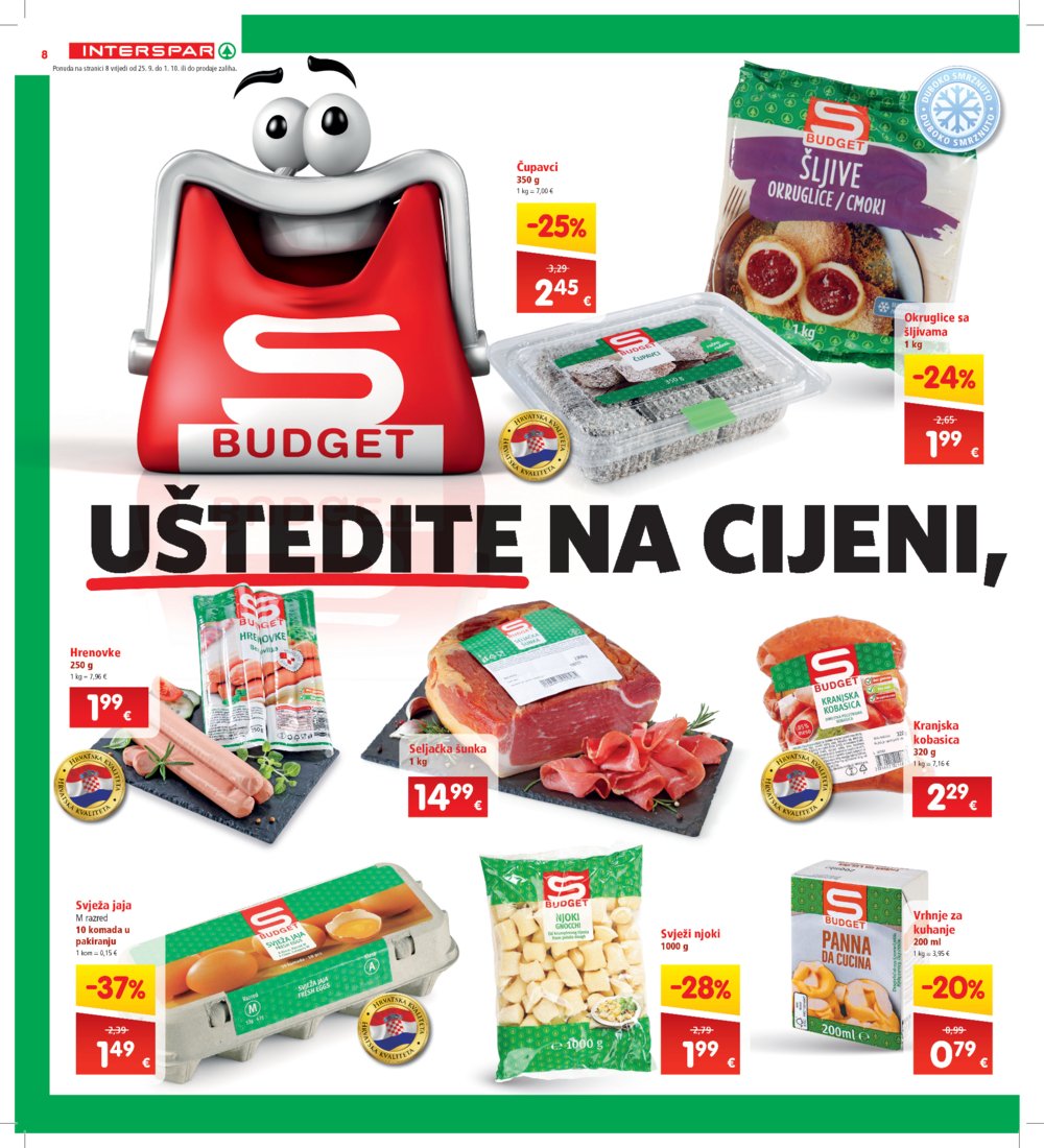 INTERSPAR katalog Akcija 25.09.-01.10.2024.