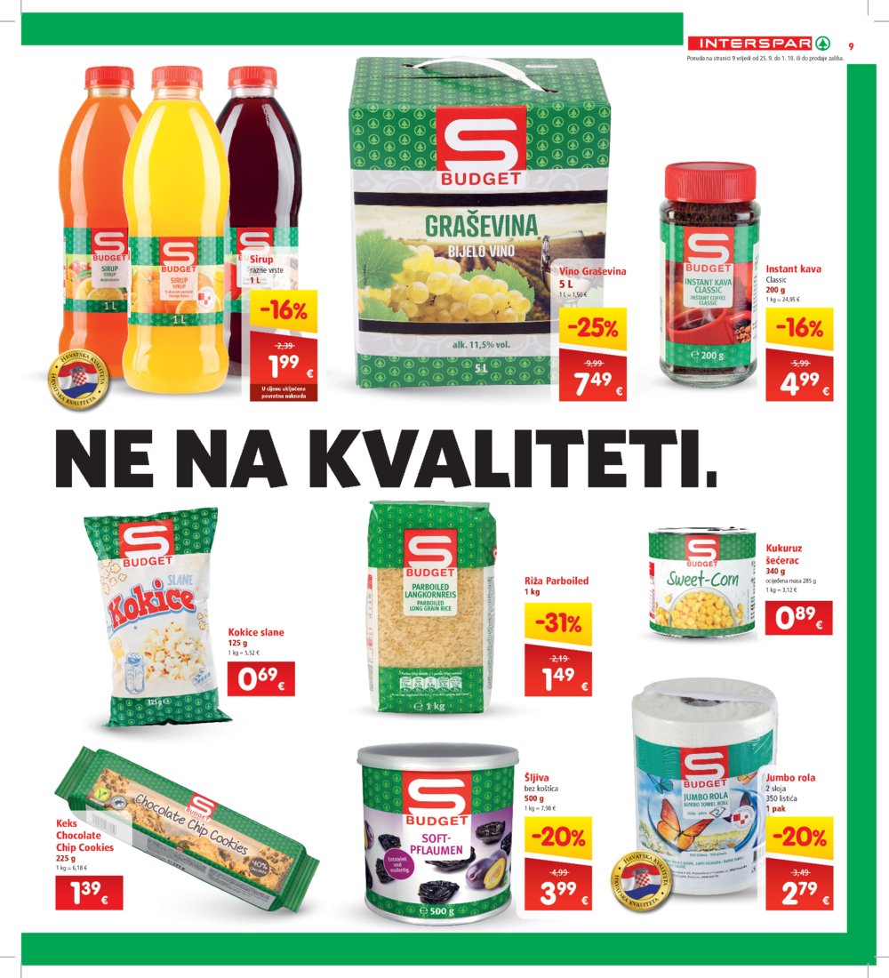 INTERSPAR katalog Akcija 25.09.-01.10.2024.