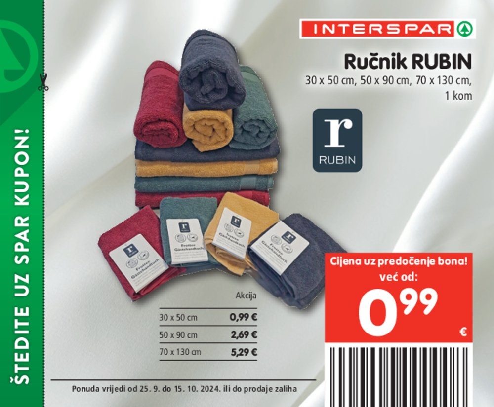 INTERSPAR katalog pogodnosti 25.09.-15.10.