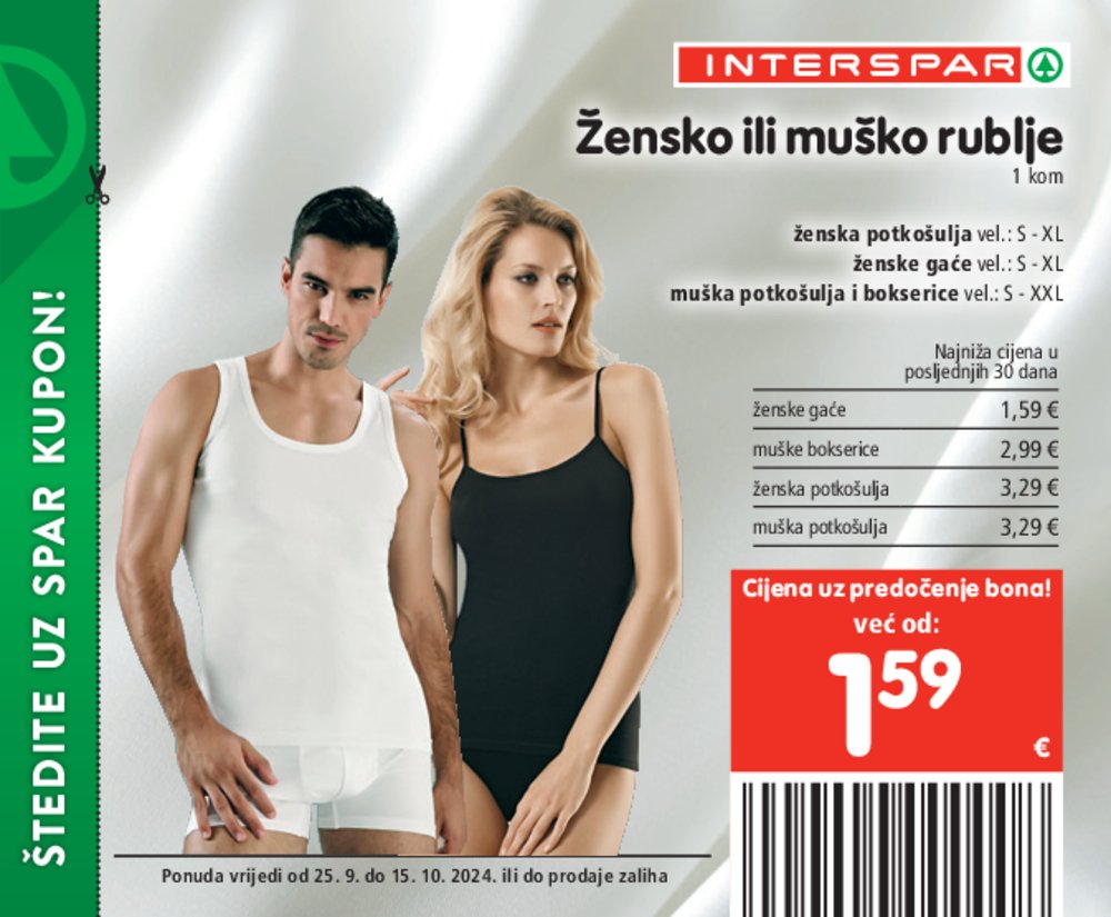 INTERSPAR katalog pogodnosti 25.09.-15.10.