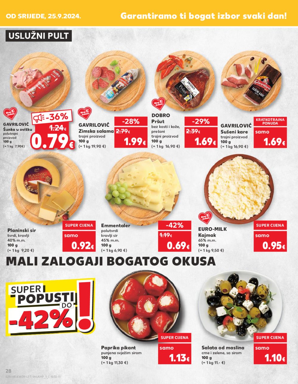 Kaufland katalog Akcija 25.09.-01.10.2024. Dugo Selo