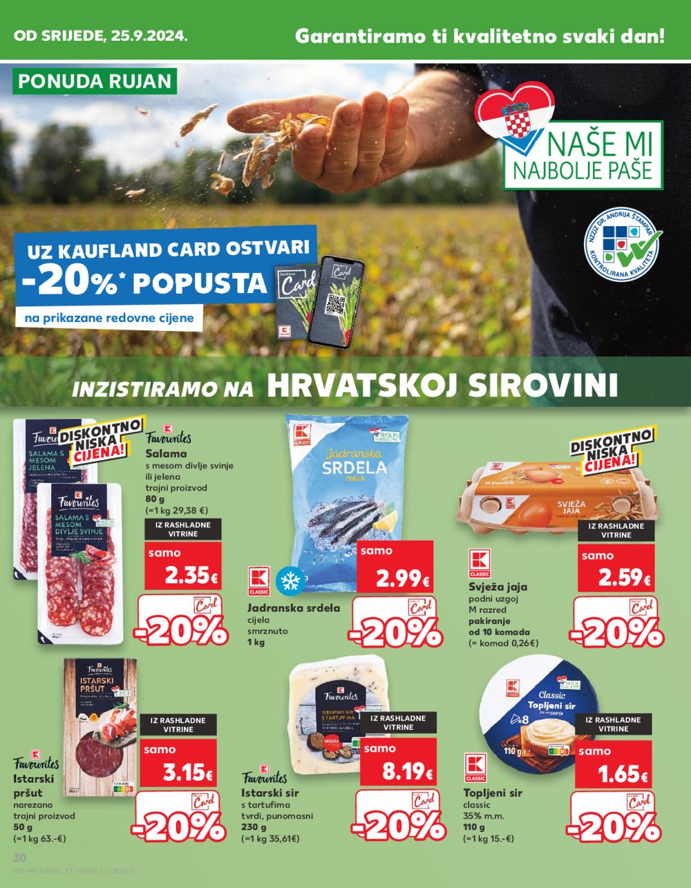 Kaufland katalog Akcija 25.09.-01.10.2024. Dugo Selo