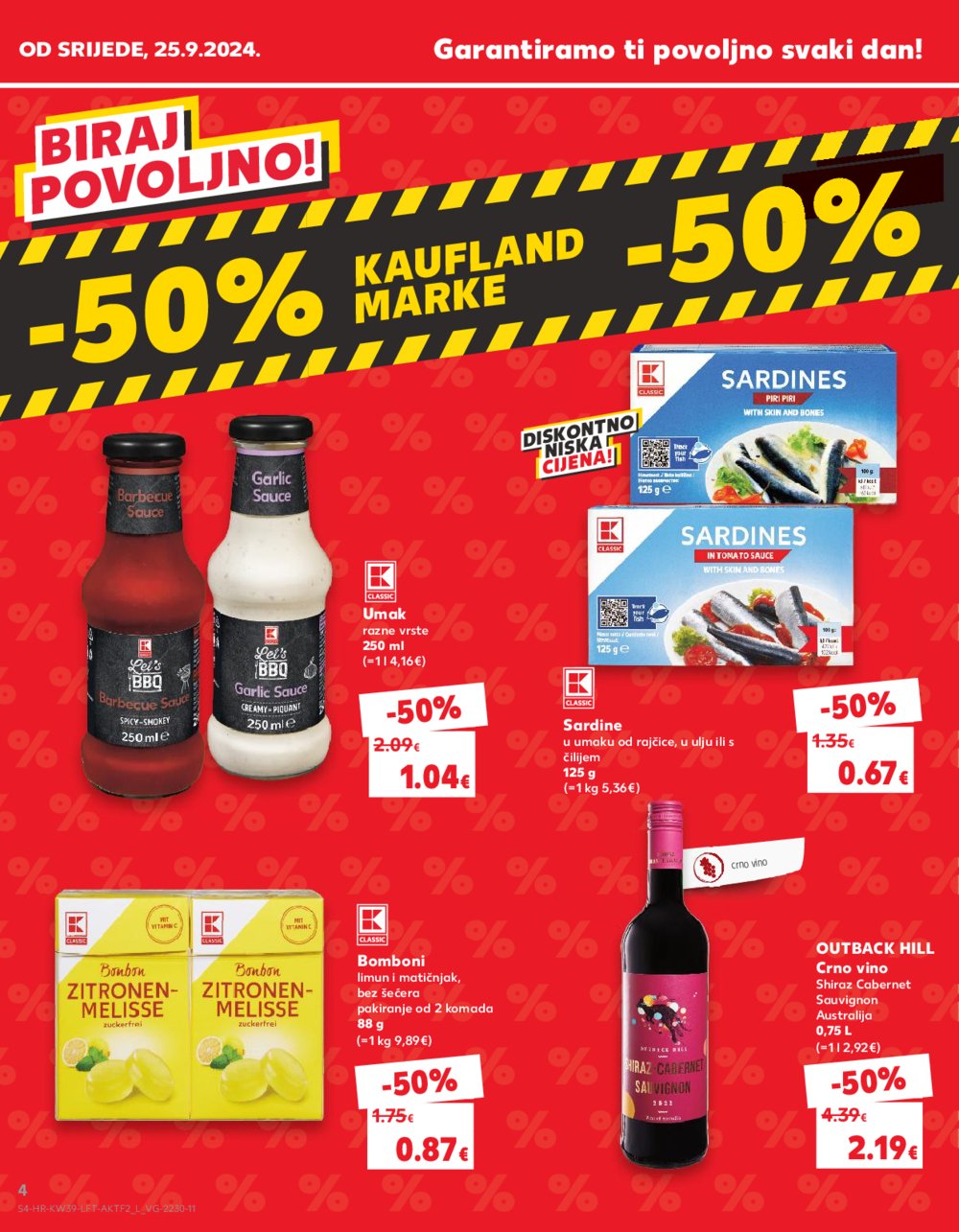 Kaufland katalog Akcija 25.09.-01.10.2024. Dugo Selo