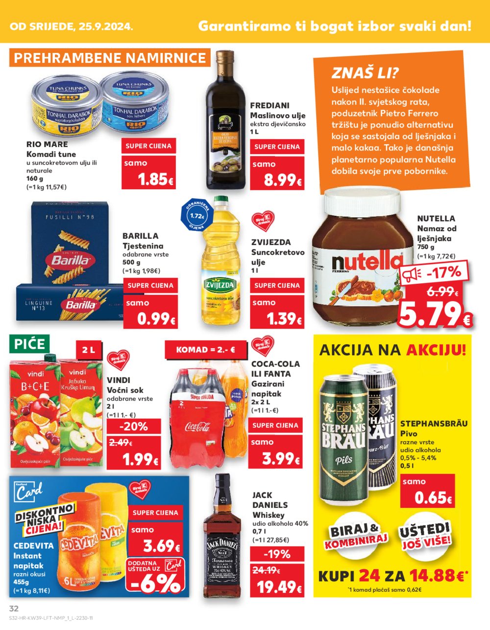 Kaufland katalog Akcija 25.09.-01.10.2024. Dugo Selo