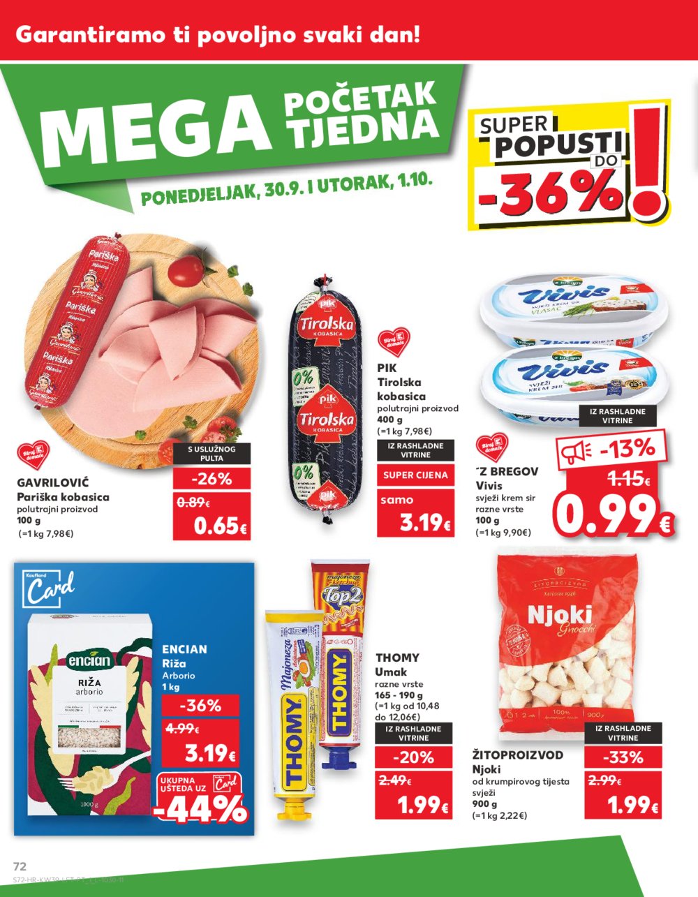 Kaufland katalog Akcija 25.09.-01.10.2024. Dugo Selo