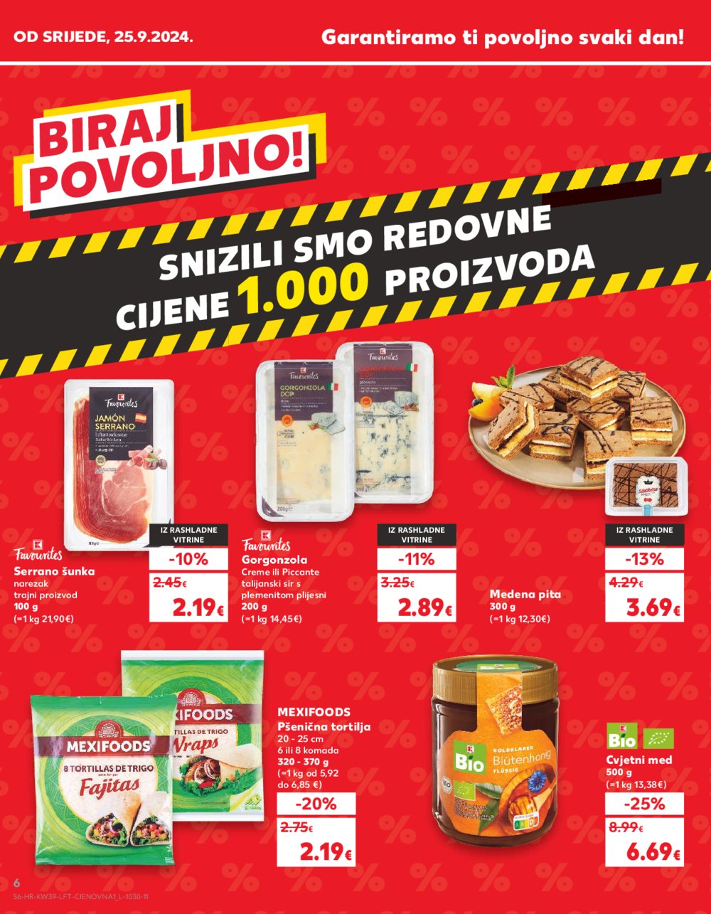 Kaufland katalog Akcija 25.09.-01.10.2024. Odabrane poslovnice