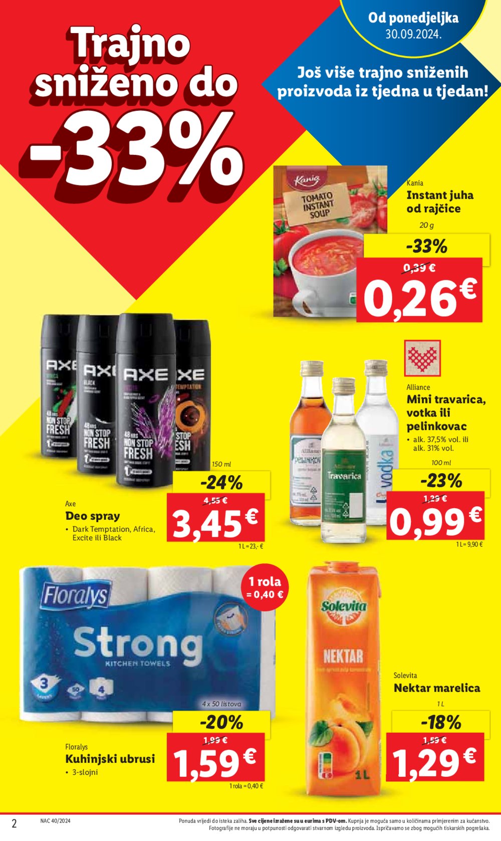 Lidl Super ponuda od ponedjeljka 30.09.-06.10.2024.