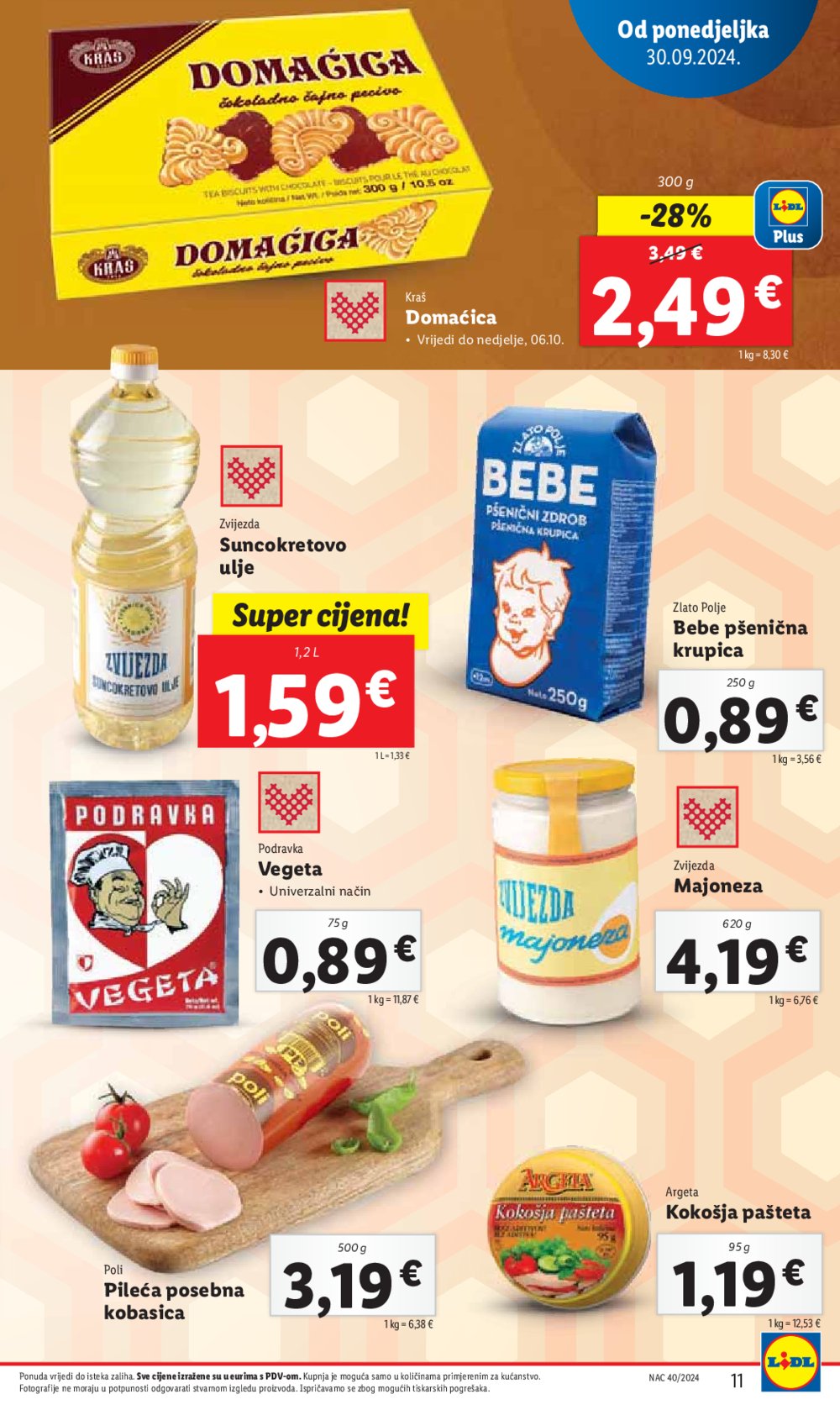 Lidl Super ponuda od ponedjeljka 30.09.-06.10.2024.