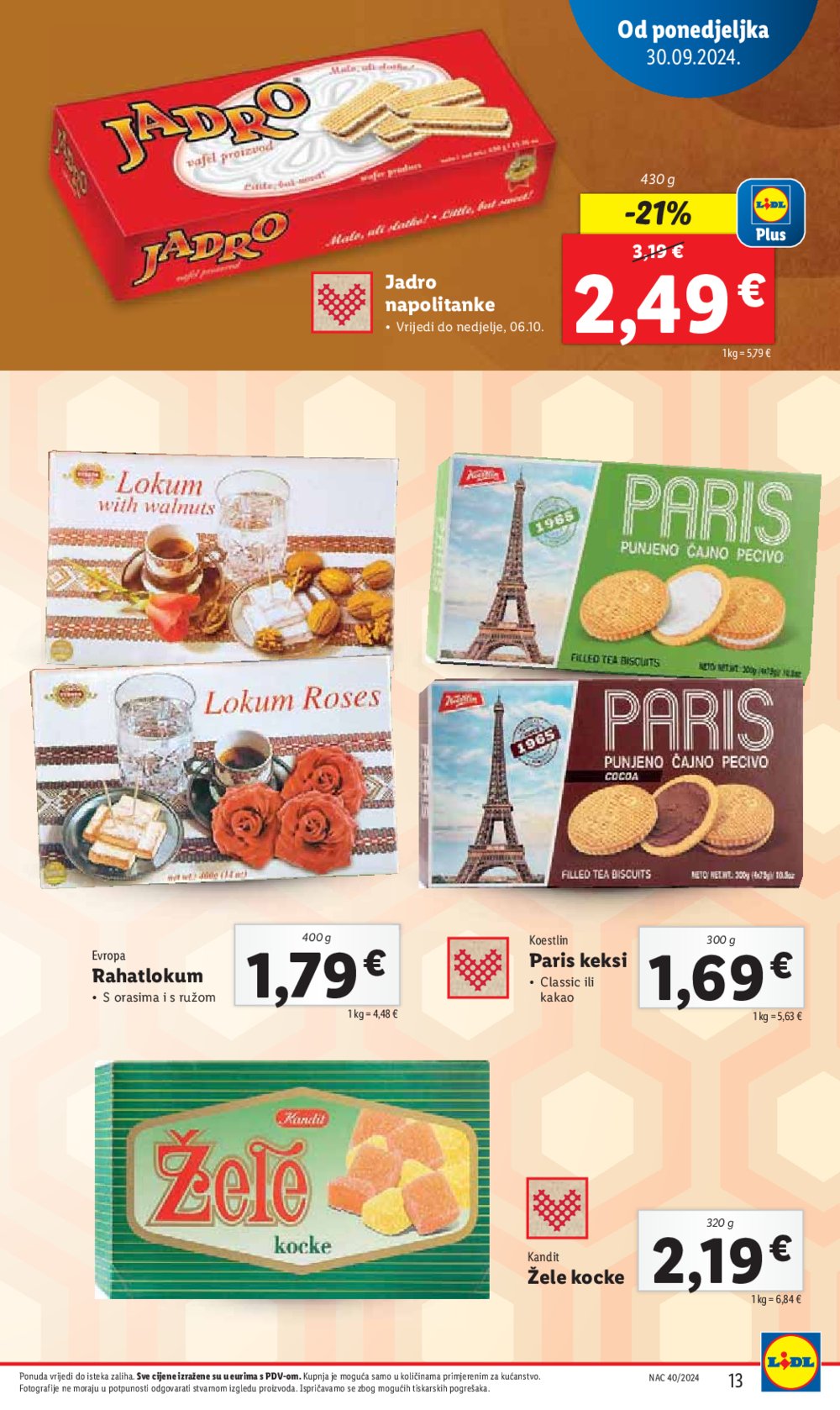 Lidl Super ponuda od ponedjeljka 30.09.-06.10.2024.