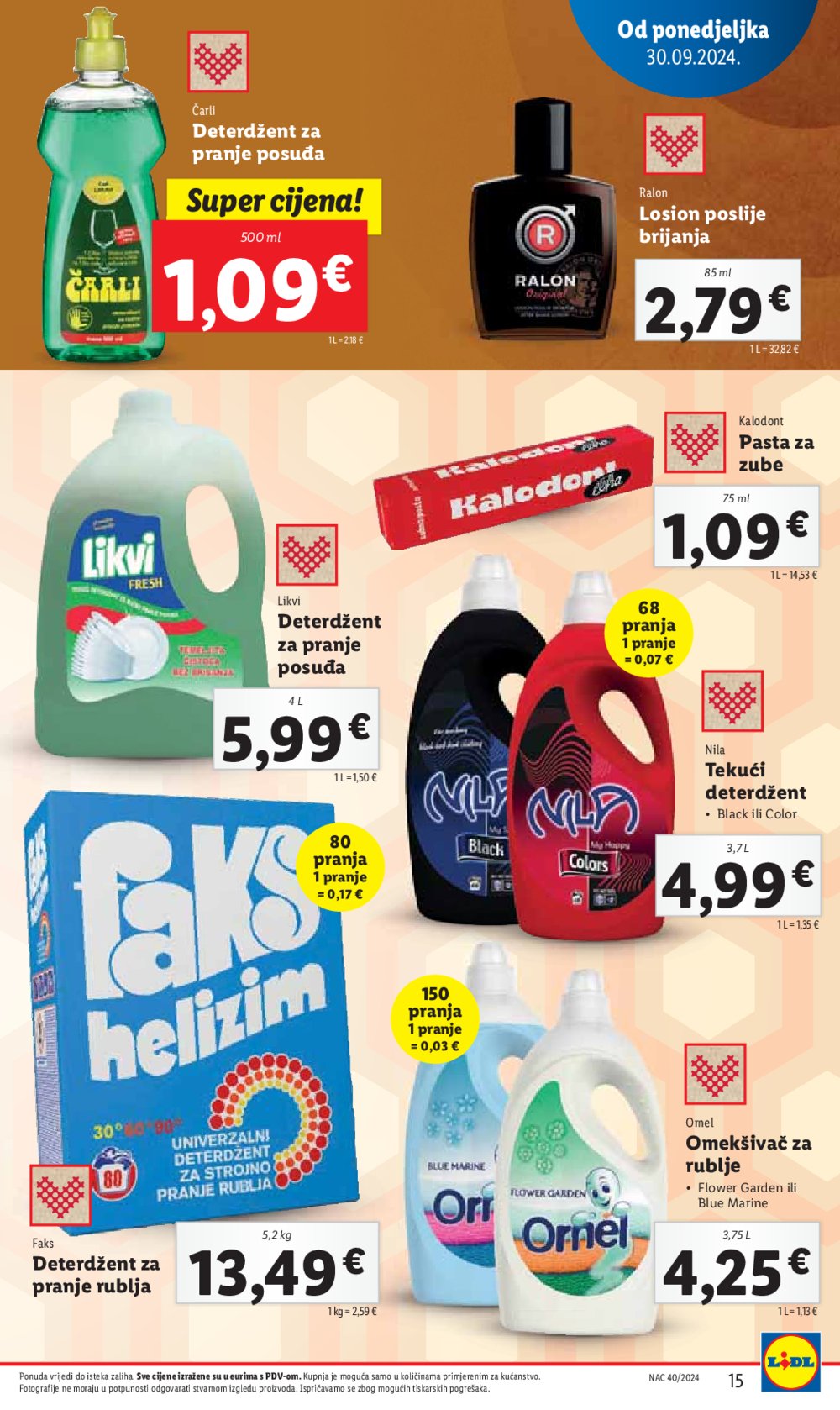 Lidl Super ponuda od ponedjeljka 30.09.-06.10.2024.