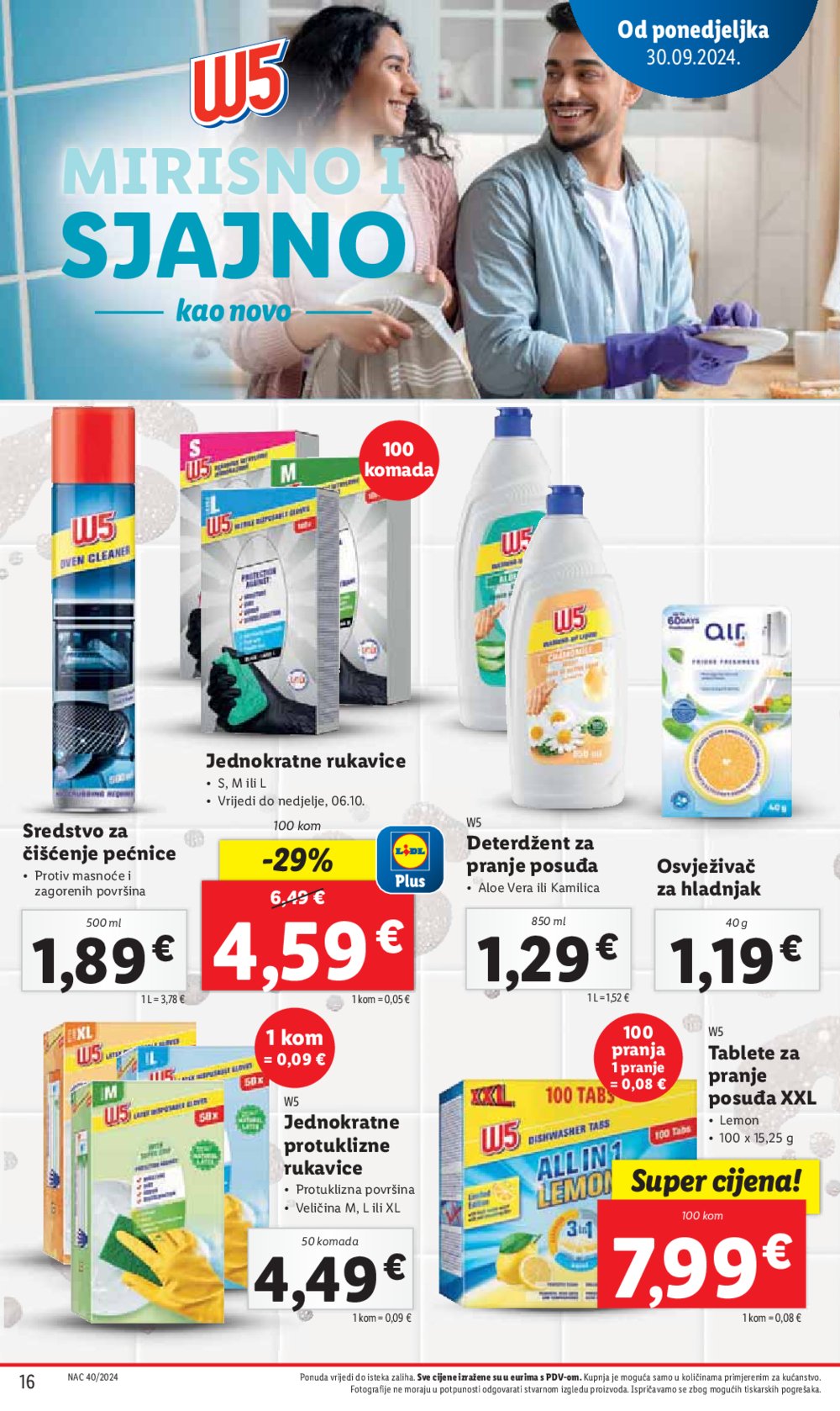 Lidl Super ponuda od ponedjeljka 30.09.-06.10.2024.