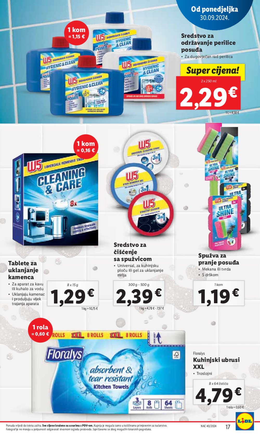 Lidl Super ponuda od ponedjeljka 30.09.-06.10.2024.