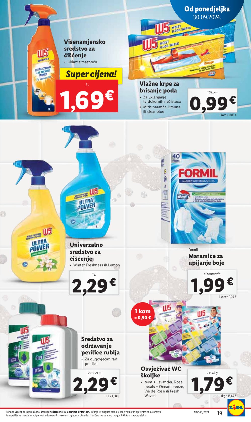 Lidl Super ponuda od ponedjeljka 30.09.-06.10.2024.