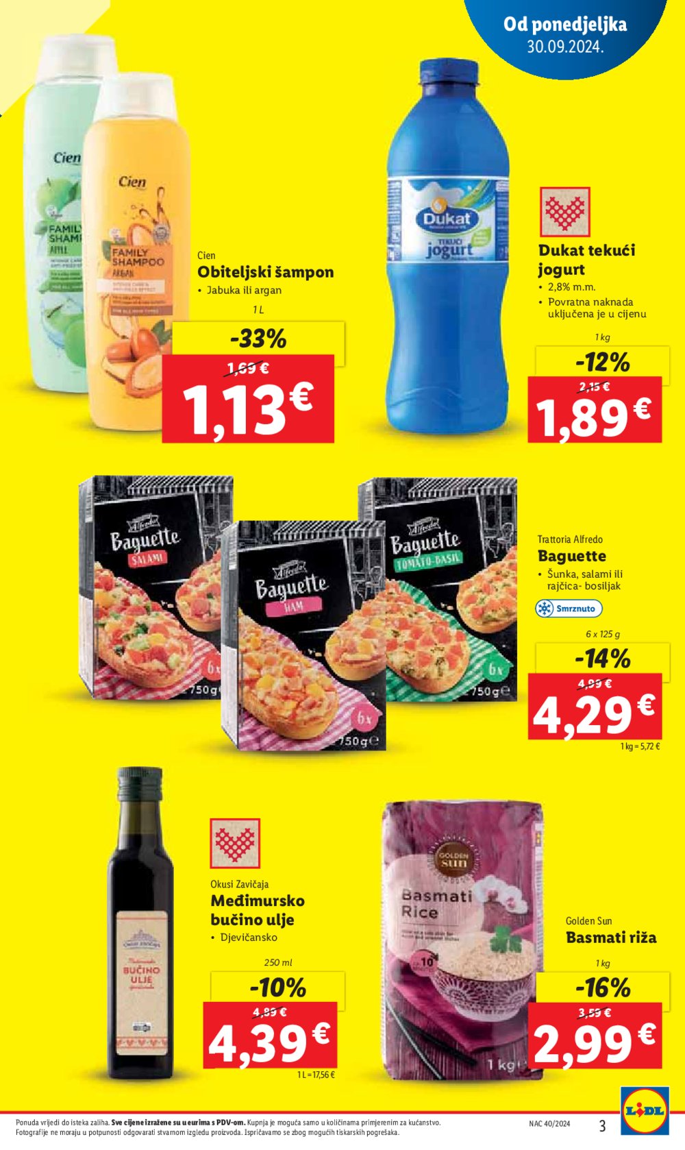 Lidl Super ponuda od ponedjeljka 30.09.-06.10.2024.