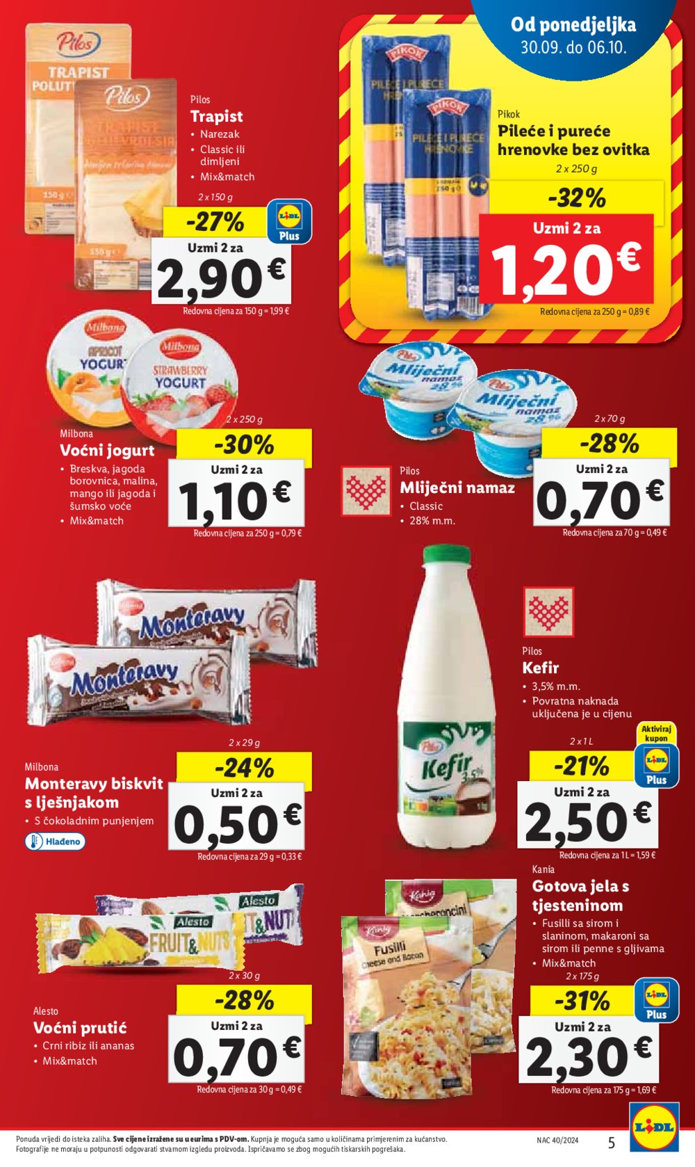 Lidl Super ponuda od ponedjeljka 30.09.-06.10.2024.