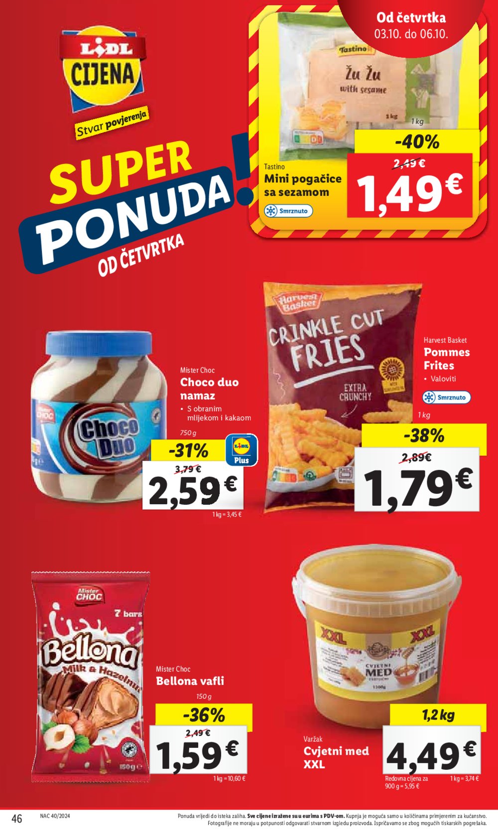 Lidl Super ponuda od ponedjeljka 30.09.-06.10.2024.