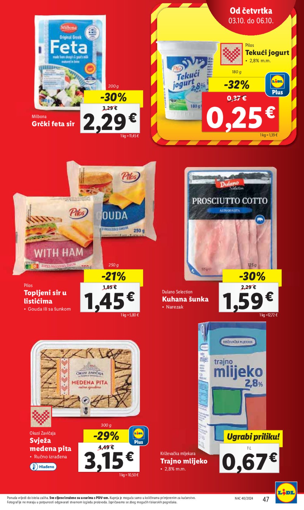 Lidl Super ponuda od ponedjeljka 30.09.-06.10.2024.