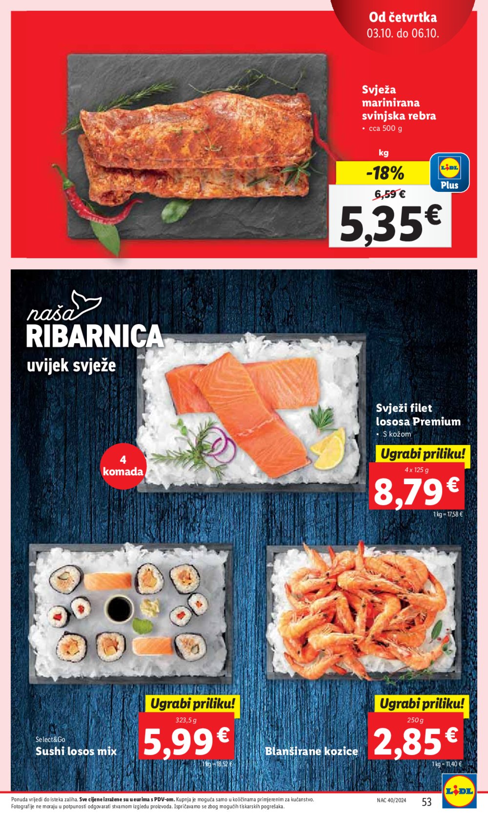 Lidl Super ponuda od ponedjeljka 30.09.-06.10.2024.