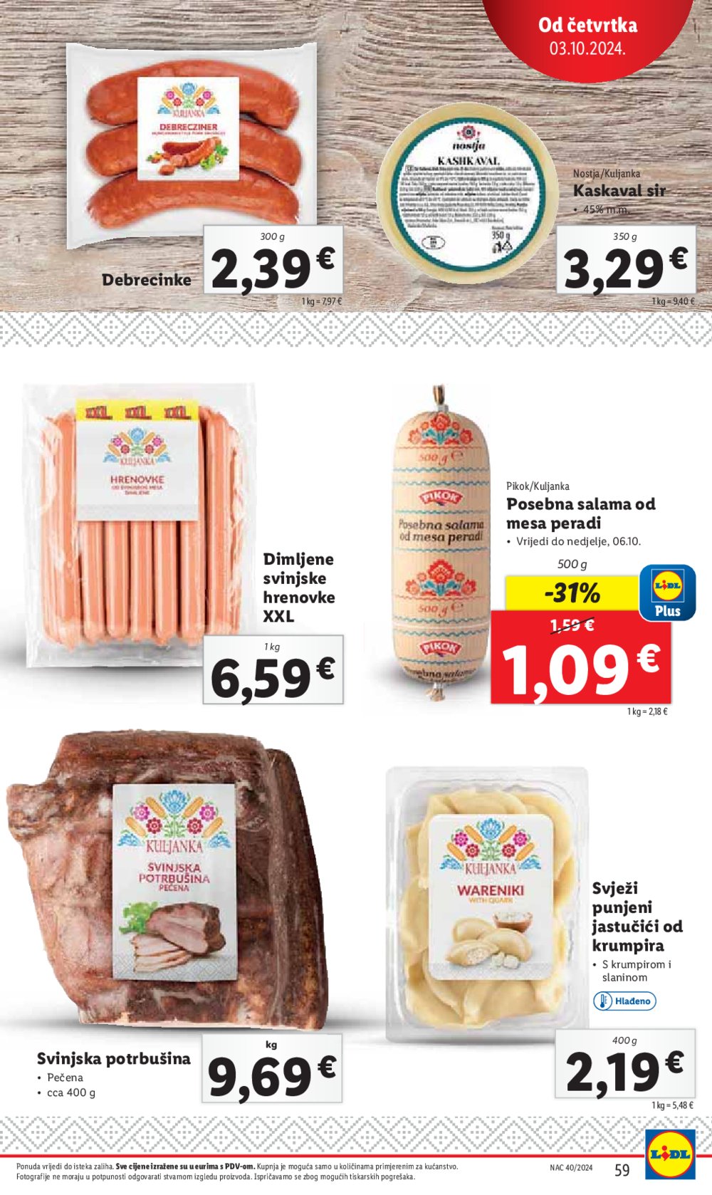 Lidl Super ponuda od ponedjeljka 30.09.-06.10.2024.