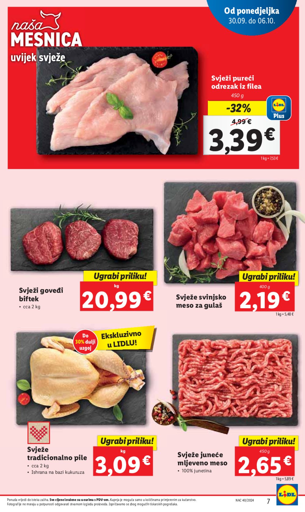 Lidl Super ponuda od ponedjeljka 30.09.-06.10.2024.