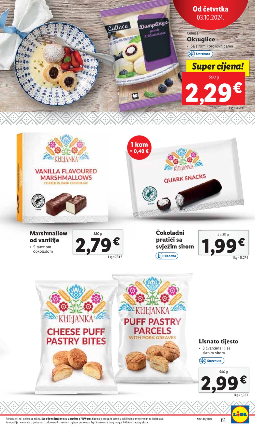 Lidl Super ponuda od ponedjeljka 30.09.-06.10.2024.