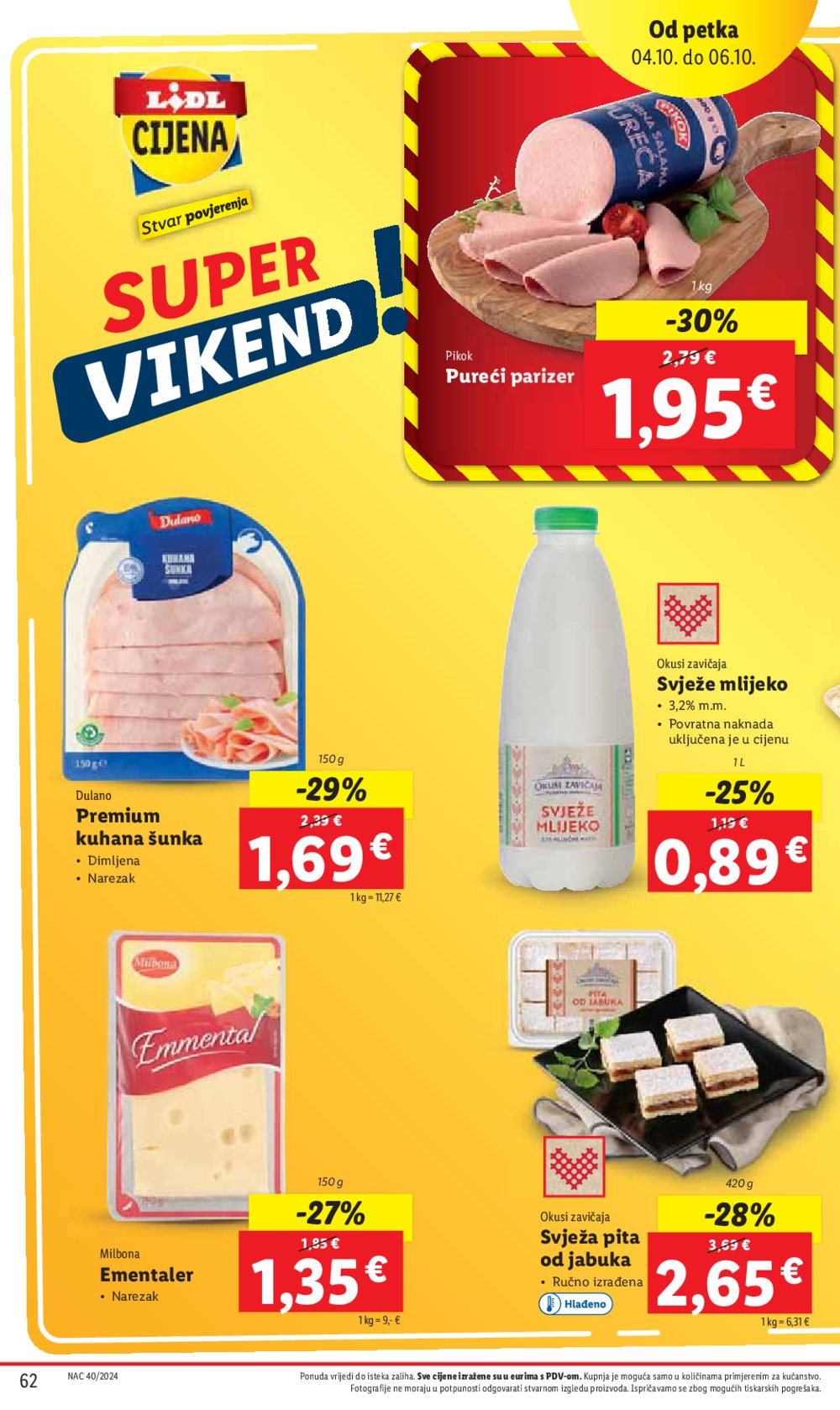 Lidl Super ponuda od ponedjeljka 30.09.-06.10.2024.