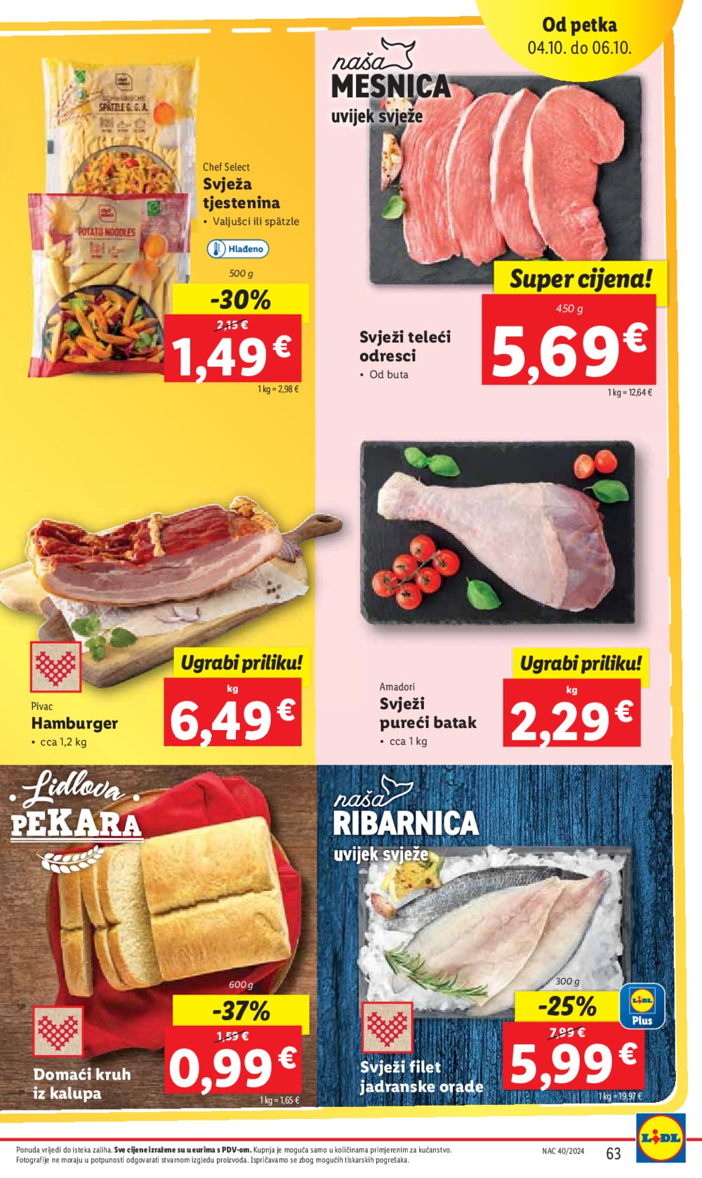 Lidl Super ponuda od ponedjeljka 30.09.-06.10.2024.