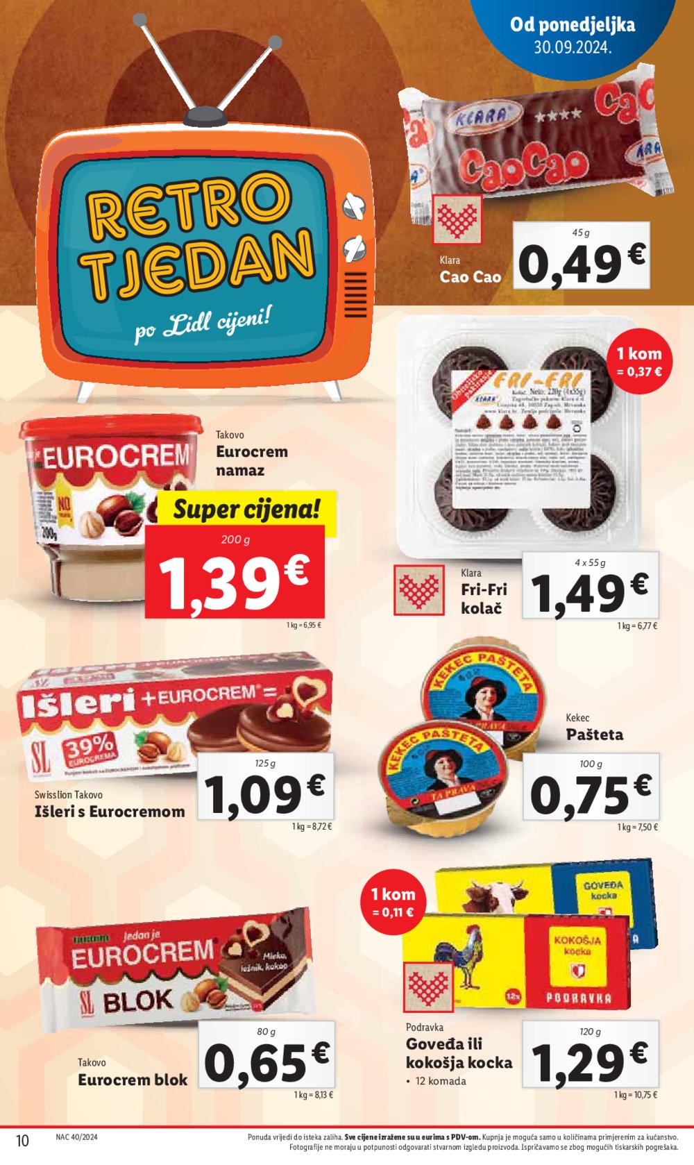 Lidl Super ponuda od ponedjeljka 30.09.-06.10.2024.