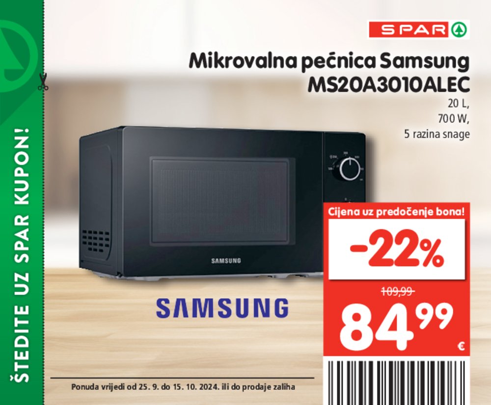 SPAR katalog pogodnosti 25.09.-15.10.2024..